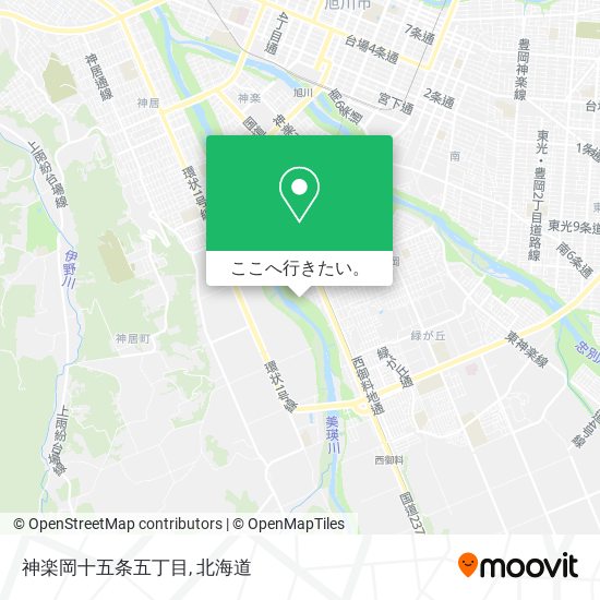 神楽岡十五条五丁目地図