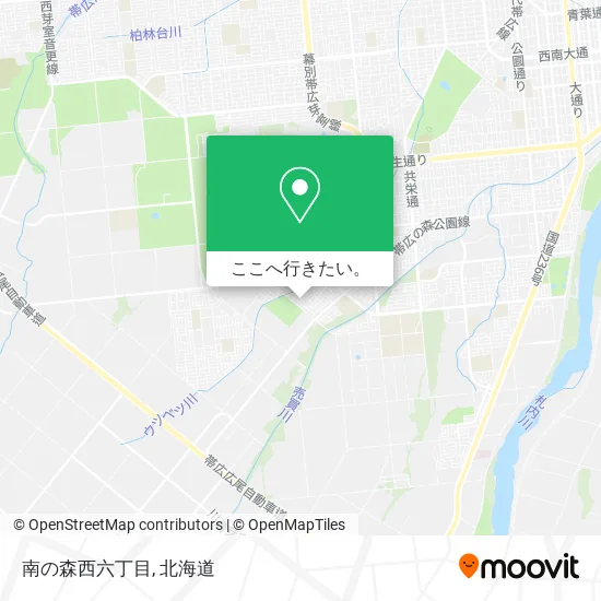 南の森西六丁目地図