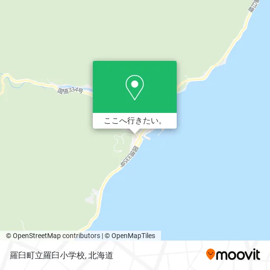 羅臼町立羅臼小学校地図