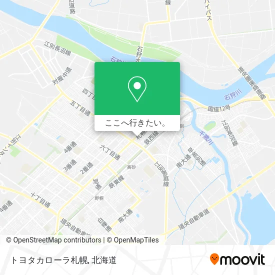 トヨタカローラ札幌地図