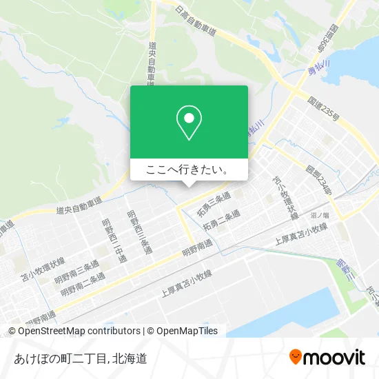 あけぼの町二丁目地図