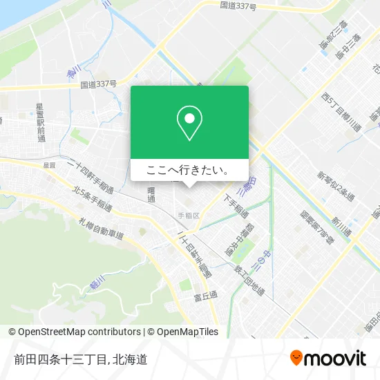 前田四条十三丁目地図