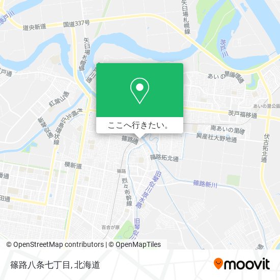 篠路八条七丁目地図