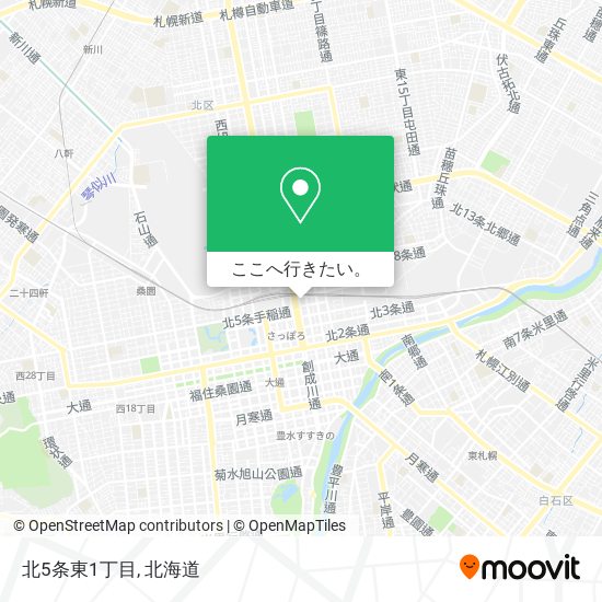 北5条東1丁目地図