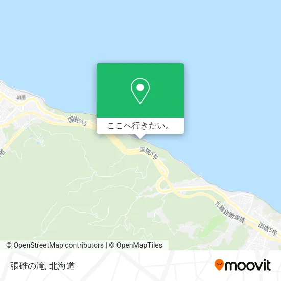 張碓の滝地図