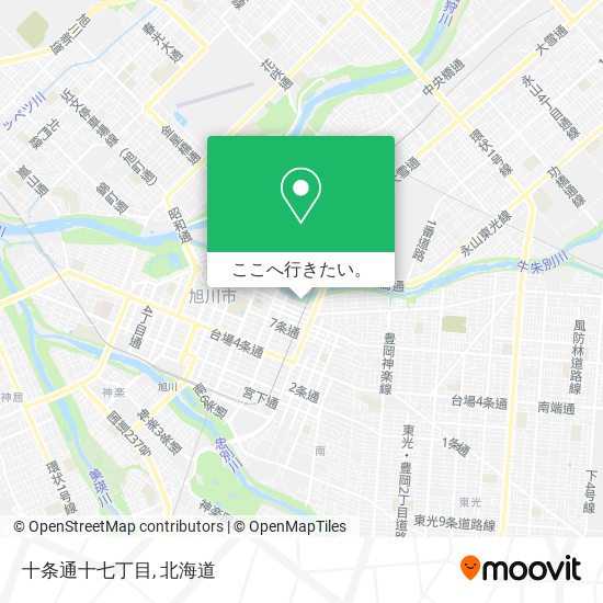 十条通十七丁目地図