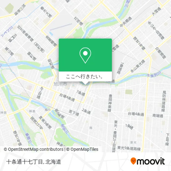 十条通十七丁目地図