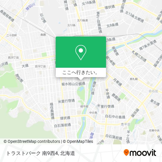 トラストパーク 南9西4地図