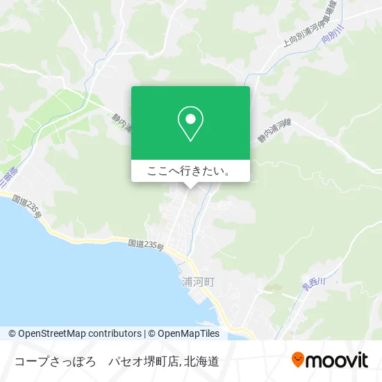 コープさっぽろ　パセオ堺町店地図