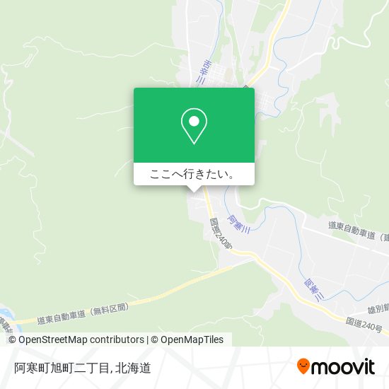 阿寒町旭町二丁目地図