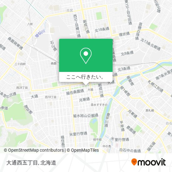 大通西五丁目地図