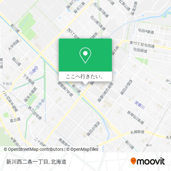 新川西二条一丁目地図