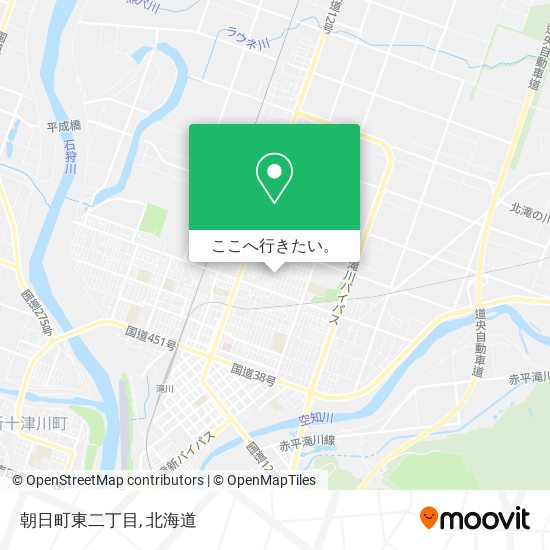 朝日町東二丁目地図