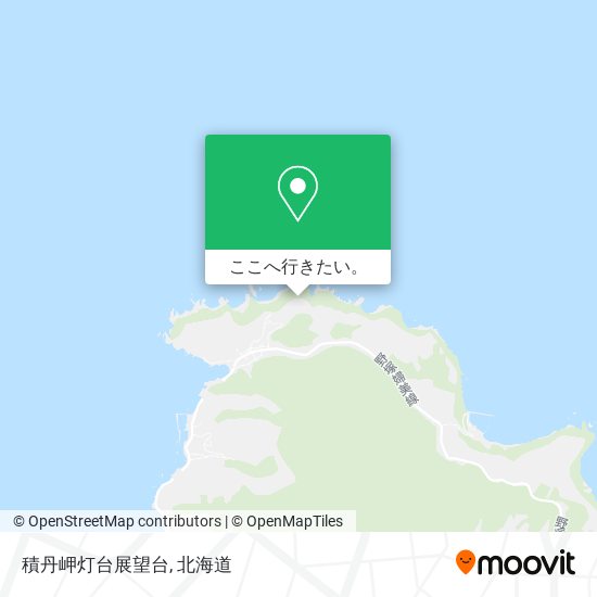 積丹岬灯台展望台地図