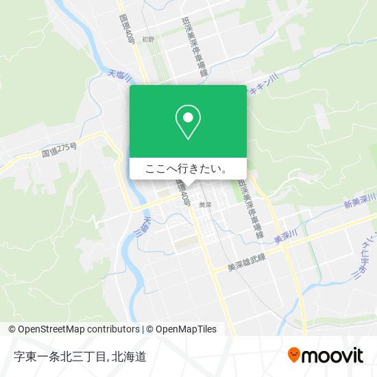 字東一条北三丁目地図