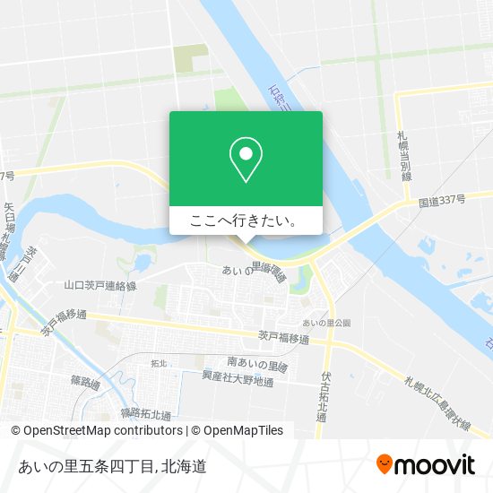 あいの里五条四丁目地図