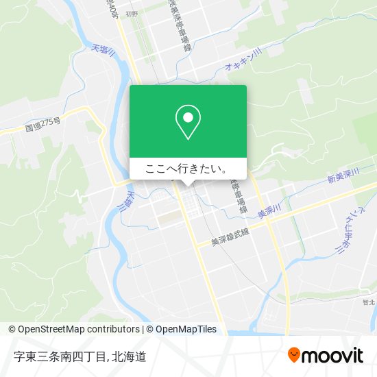 字東三条南四丁目地図