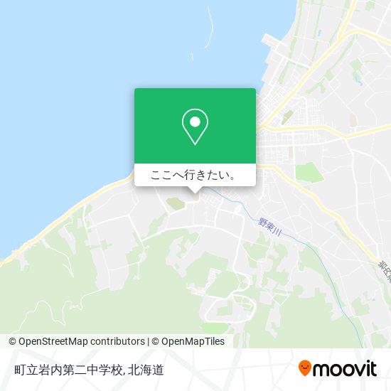 町立岩内第二中学校地図