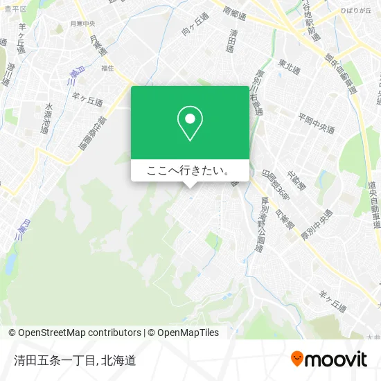 清田五条一丁目地図