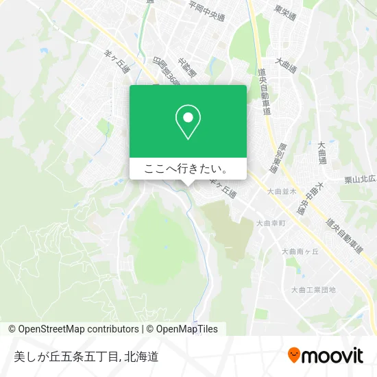 美しが丘五条五丁目地図