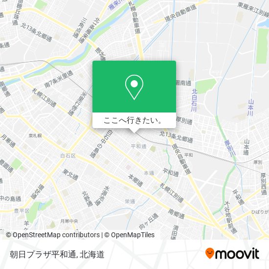 朝日プラザ平和通地図