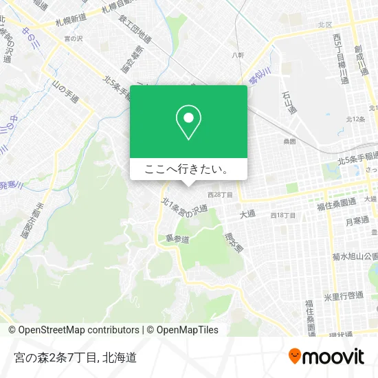 宮の森2条7丁目地図