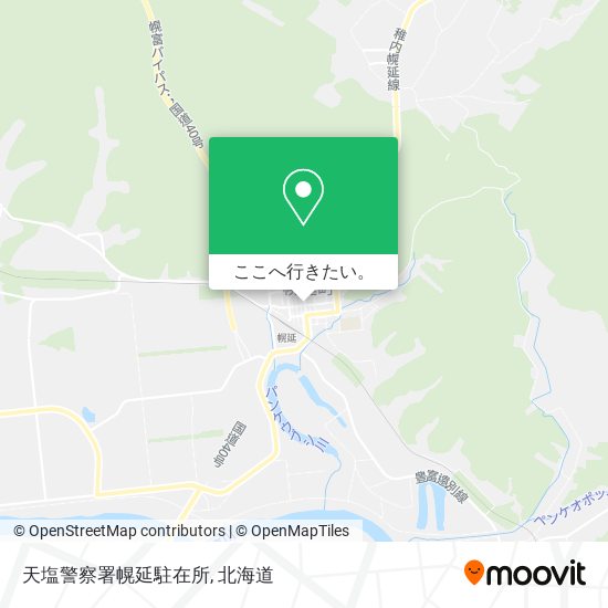 天塩警察署幌延駐在所地図