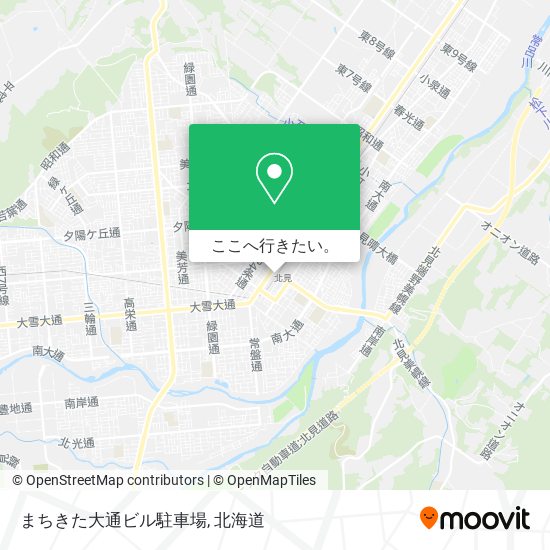 まちきた大通ビル駐車場地図