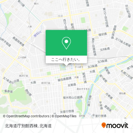 北海道庁別館西棟地図