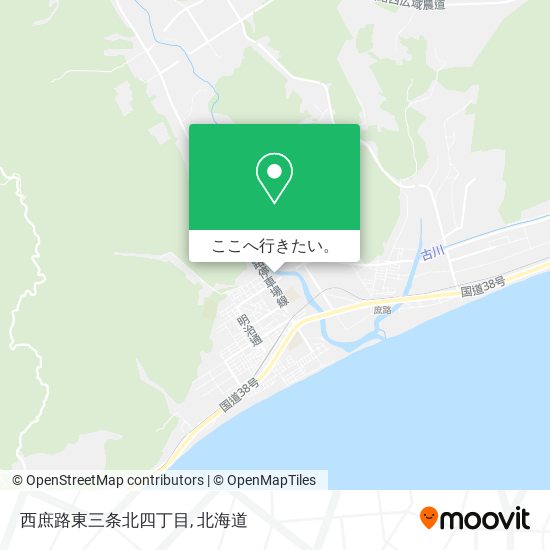 西庶路東三条北四丁目地図