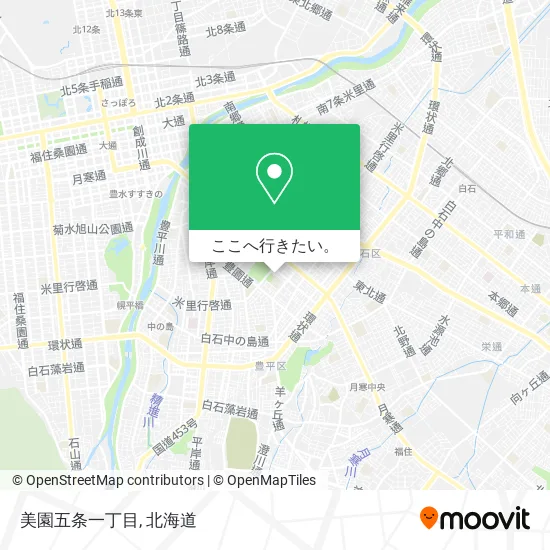 美園五条一丁目地図