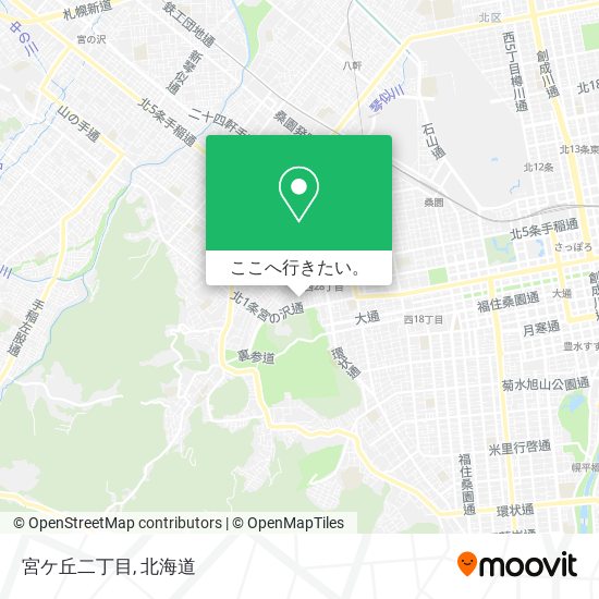 宮ケ丘二丁目地図
