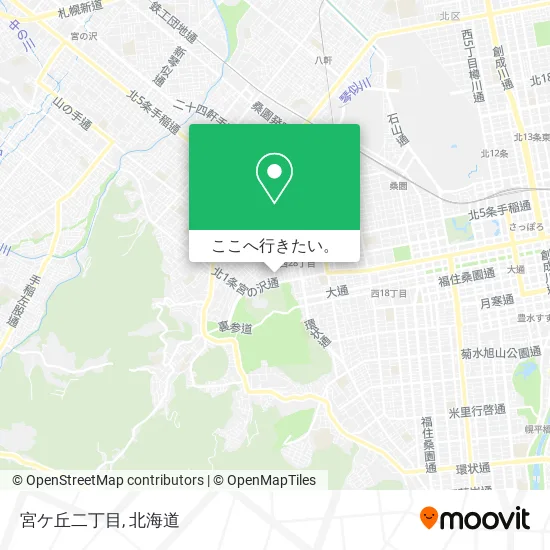 宮ケ丘二丁目地図