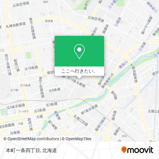 本町一条四丁目地図