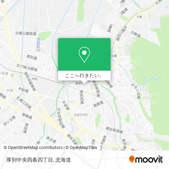 厚別中央四条四丁目地図