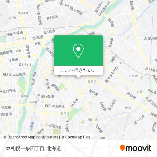 東札幌一条四丁目地図