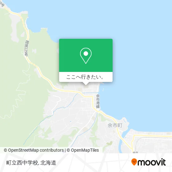 町立西中学校地図