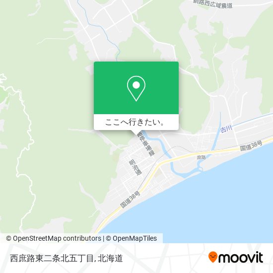 西庶路東二条北五丁目地図