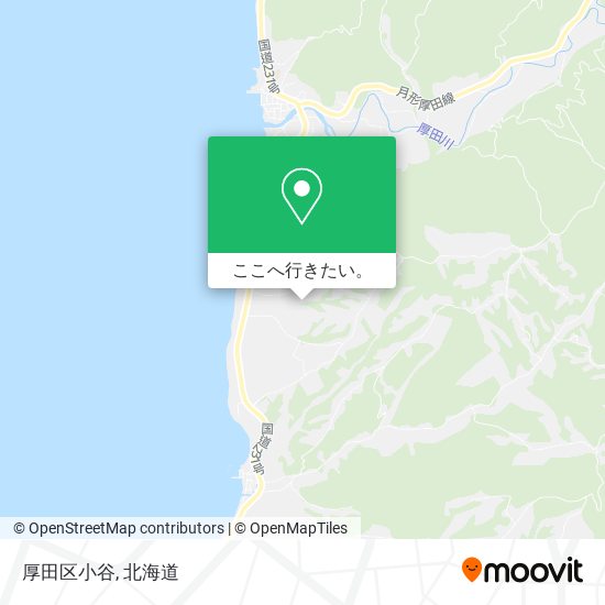 厚田区小谷地図