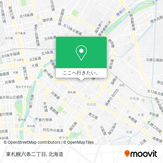 東札幌六条二丁目地図
