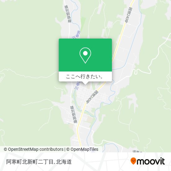 阿寒町北新町二丁目地図