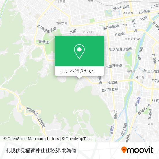 札幌伏見稲荷神社社務所地図