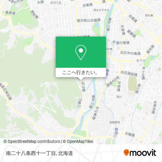 南二十八条西十一丁目地図