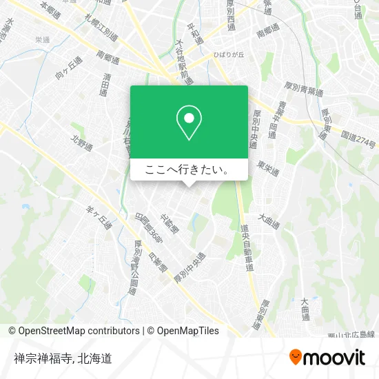 禅宗禅福寺地図