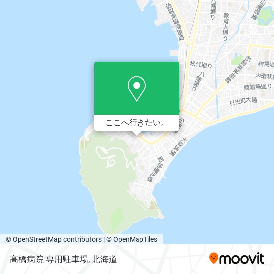 高橋病院 専用駐車場地図