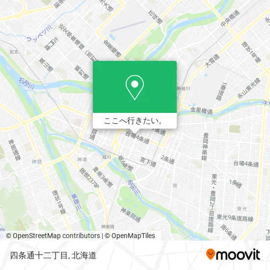 四条通十二丁目地図