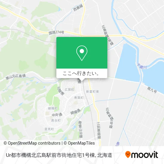 Ur都市機構北広島駅前市街地住宅1号棟地図