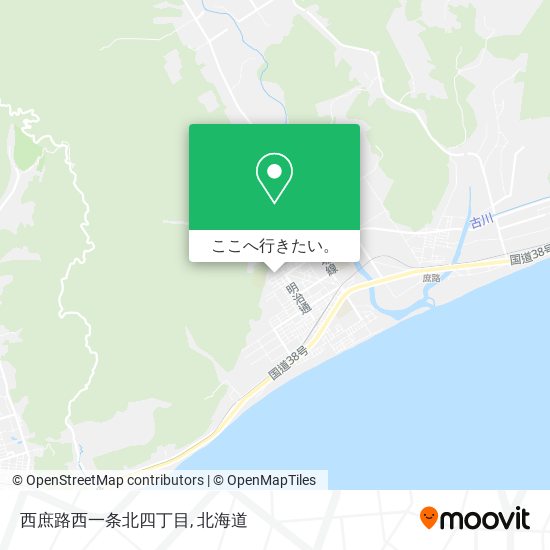 西庶路西一条北四丁目地図