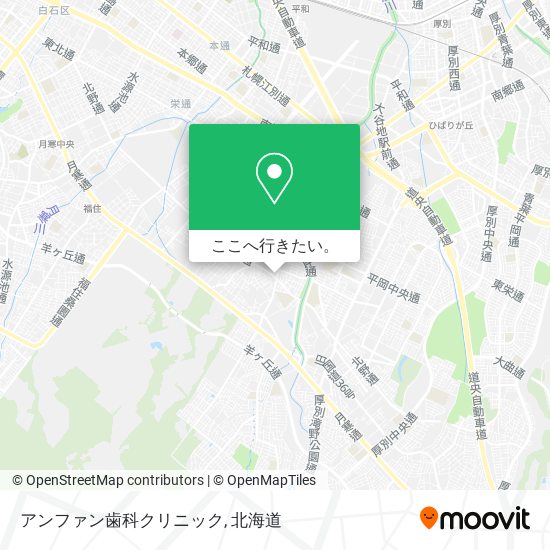 アンファン歯科クリニック地図