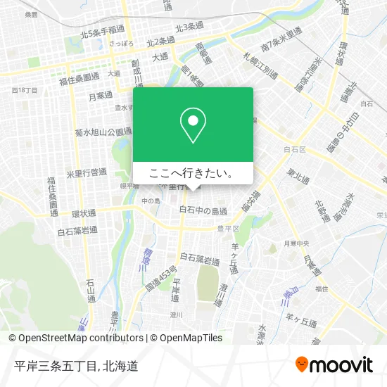 平岸三条五丁目地図